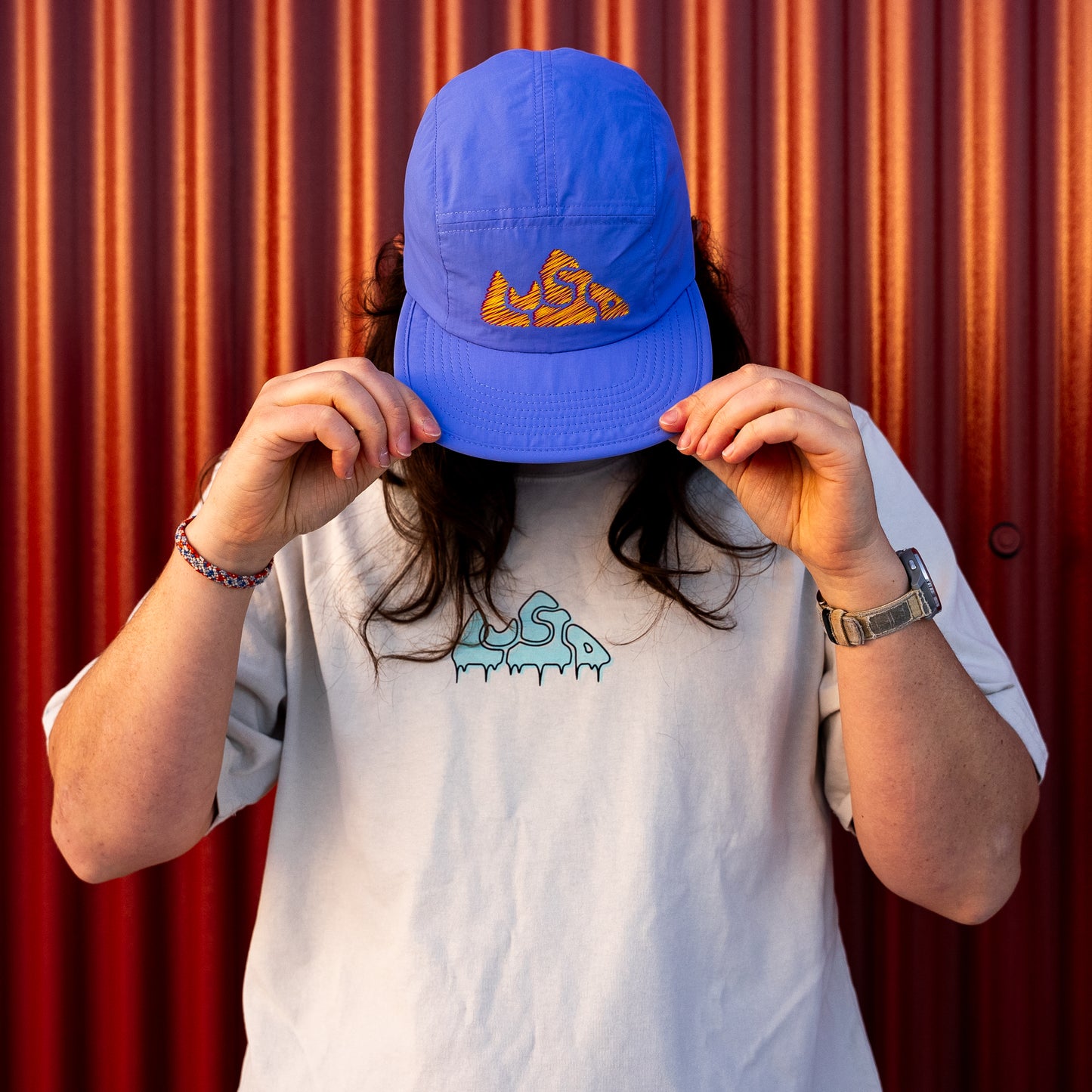 Retro Scribble Five-Panel Cap